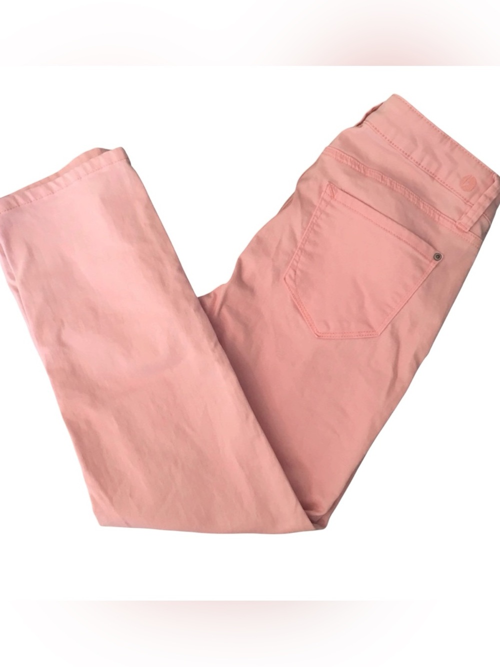 Kensie 4 /27 Pastel Pink Crop Straight Leg Jeans Barbiecore, Y2K Coquette, Girl